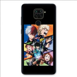 Coque pour Xiaomi Redmi Note 9 - Manga My hero academia noir