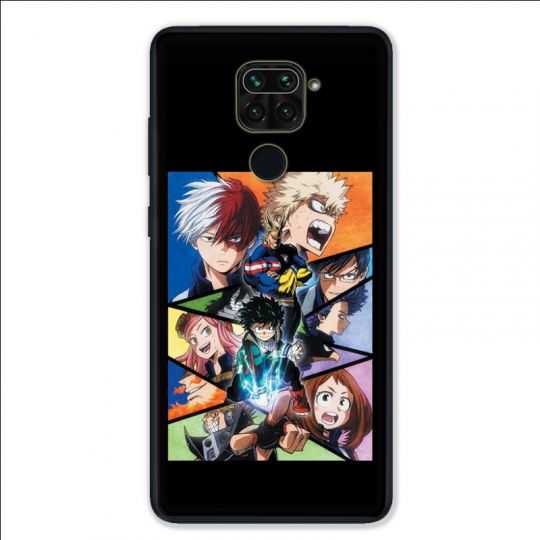 Coque pour Xiaomi Redmi Note 9 - Manga My hero academia noir