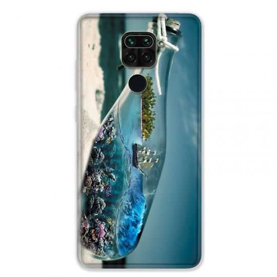 Coque pour Xiaomi Redmi Note 9 - Mer Bouteille