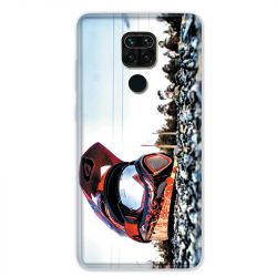 Coque pour Xiaomi Redmi Note 9 - Moto Casque Cross