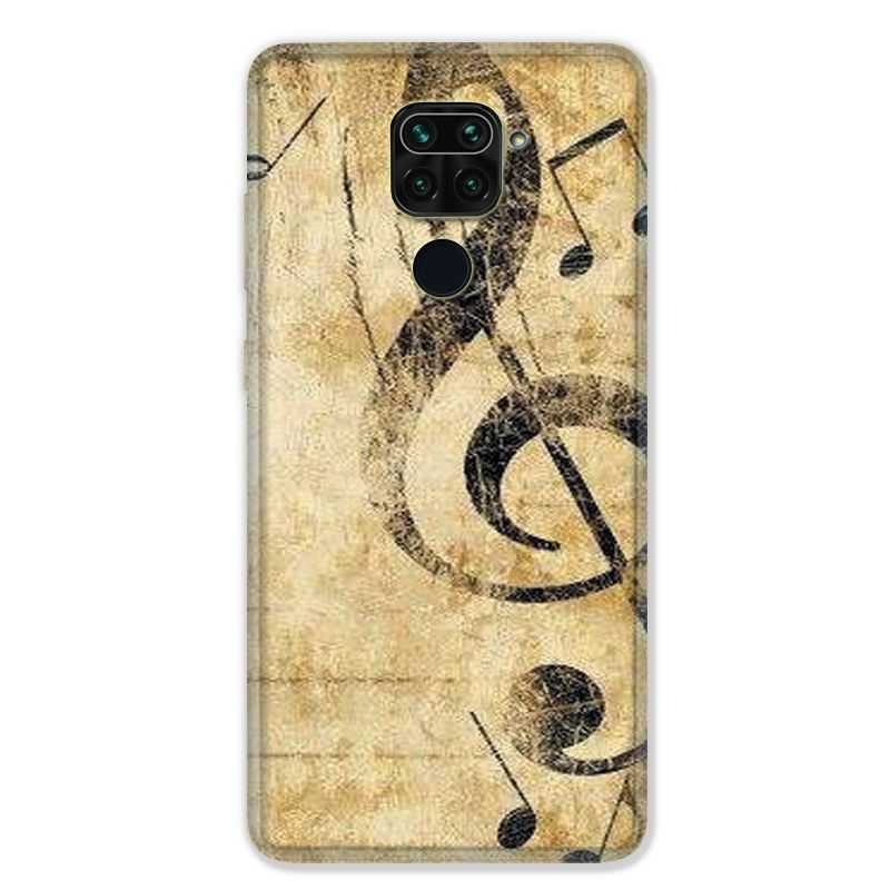 Coque pour Xiaomi Redmi Note 9 - Musique clé sol vintage