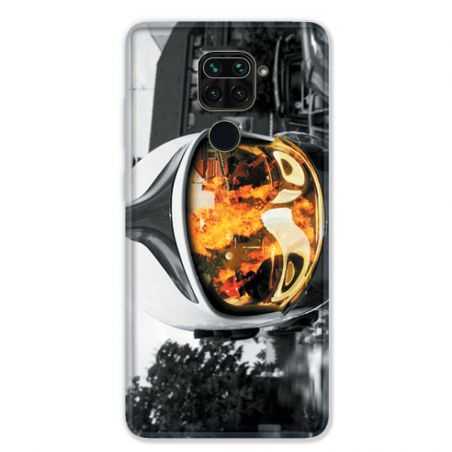 Coque pour Xiaomi Redmi Note 9 - pompier casque feu