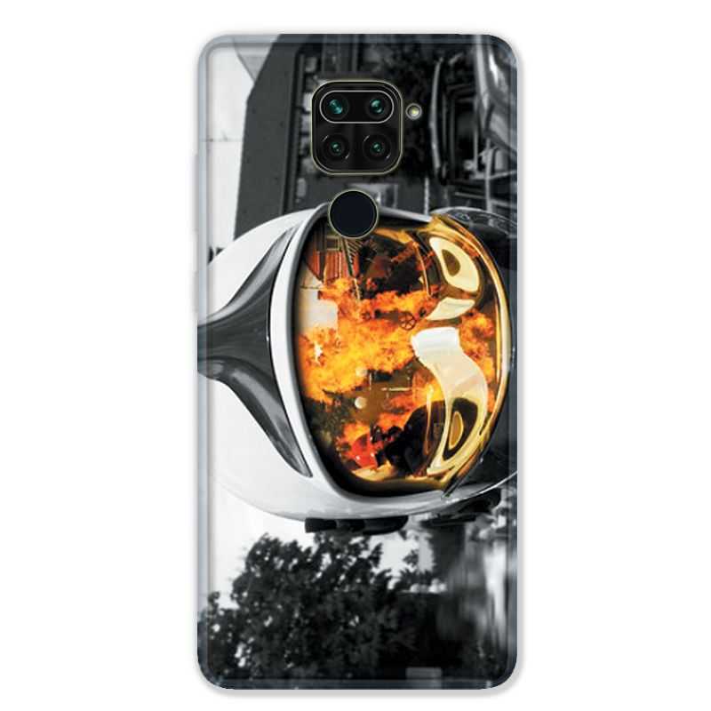 Coque pour Xiaomi Redmi Note 9 - pompier casque feu