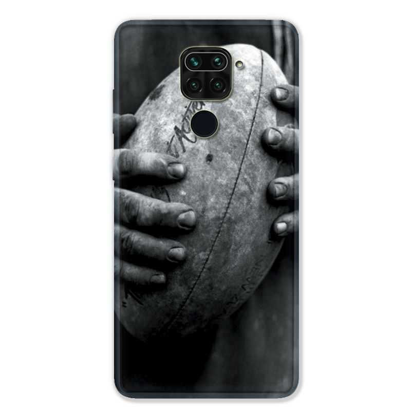 Coque pour Xiaomi Redmi Note 9 - Rugby ballon vintage