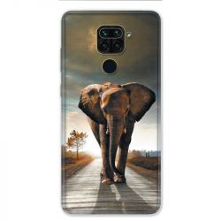 Coque pour Xiaomi Redmi Note 9 - savane Elephant route