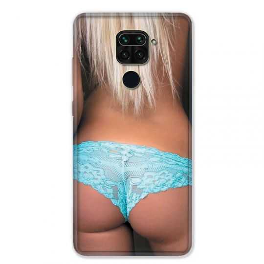 Coque pour Xiaomi Redmi Note 9 - Sexy tanga bleu