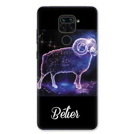 Coque pour Xiaomi Redmi Note 9 - signe zodiaque 2 Bélier