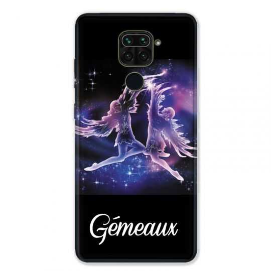 Coque pour Xiaomi Redmi Note 9 - signe zodiaque 2 Gémeaux