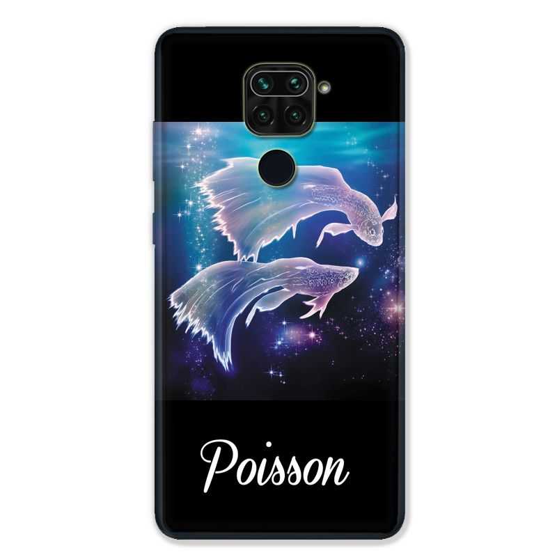 Coque pour Xiaomi Redmi Note 9 - signe zodiaque 2 Poisson