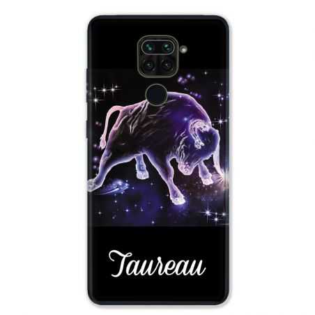 Coque pour Xiaomi Redmi Note 9 - signe zodiaque 2 Taureau