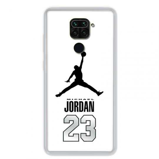 Coque pour Xiaomi Redmi Note 9 - Jordan 23 Blanc