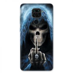 Coque pour Xiaomi Redmi Note 9 - tete de mort Doigt