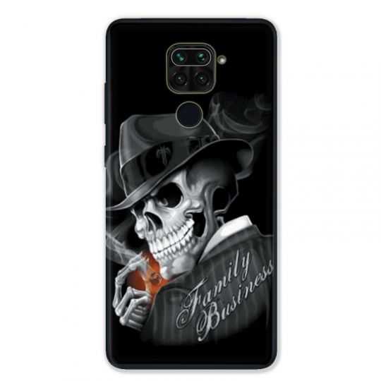 Coque pour Xiaomi Redmi Note 9 - tete de mort family business