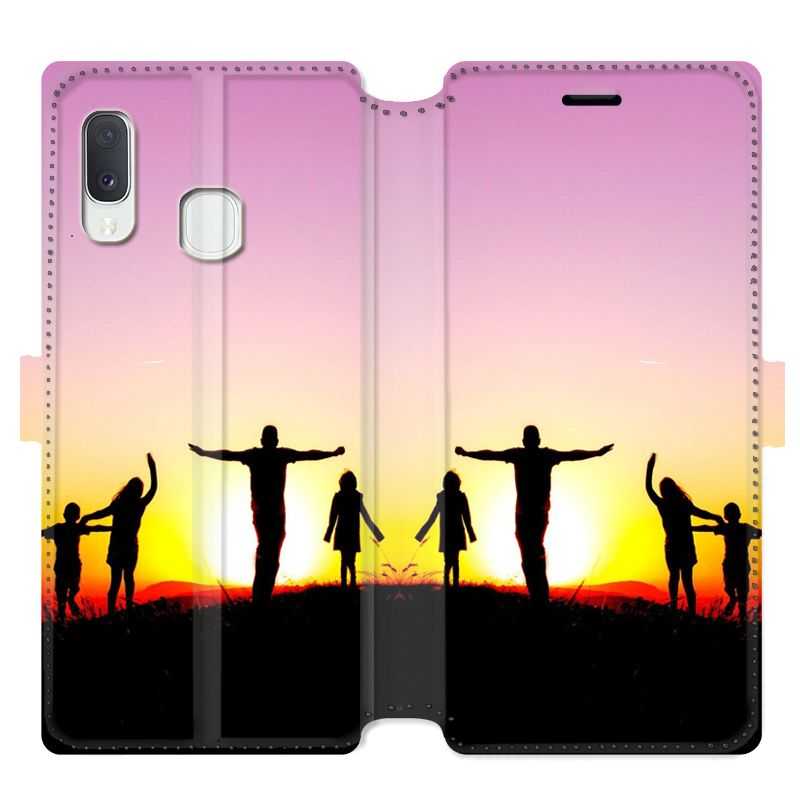 Housse cuir portefeuille pour Samsung Galaxy A20e personnalisee recto / verso