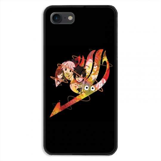 Coque pour iphone 7  / 8 / SE (2020) Manga Fairy Tail Logo Noir