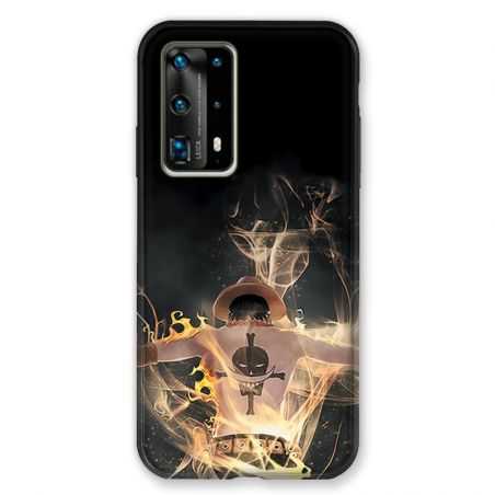 Coque pour Huawei P40 Manga One Piece Ace noir