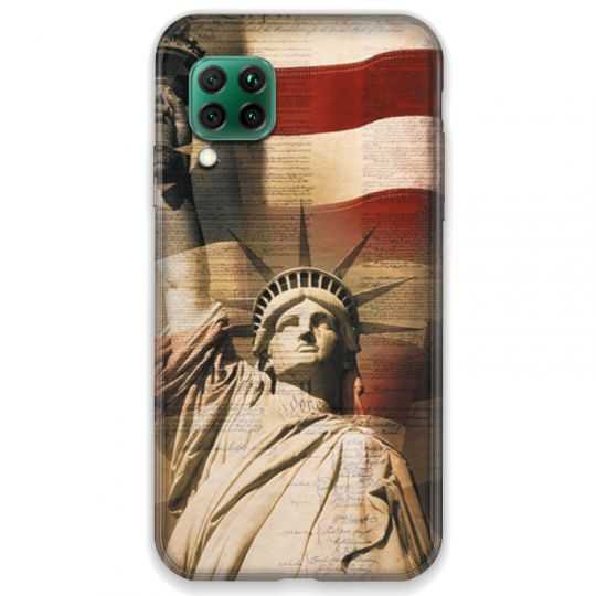 Coque pour Huawei P40 LITE Amerique USA Statue liberté