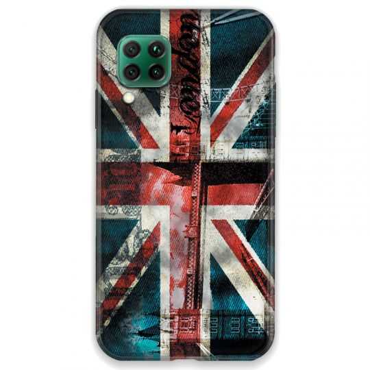 Coque pour Huawei P40 LITE Angleterre UK Jean's