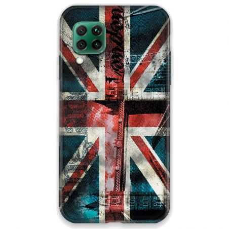 Coque pour Huawei P40 LITE Angleterre UK Jean's