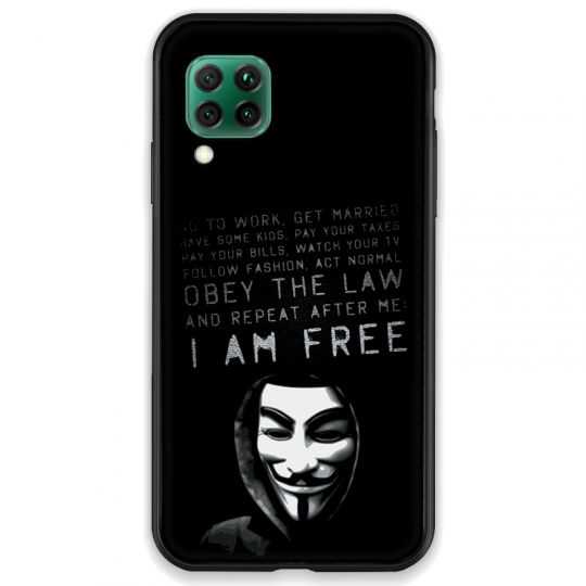 Coque pour Huawei P40 LITE Anonymous I am free