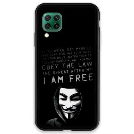 Coque pour Huawei P40 LITE Anonymous I am free