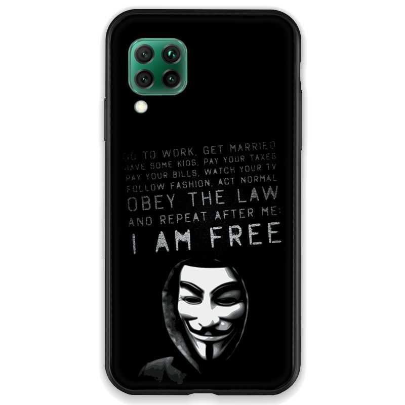 Coque pour Huawei P40 LITE Anonymous I am free