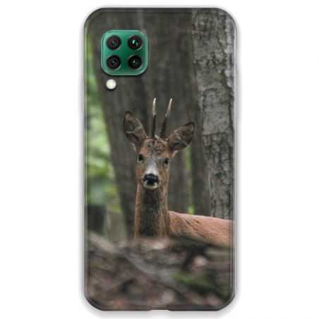 Coque pour Huawei P40 LITE chasse chevreuil Bois