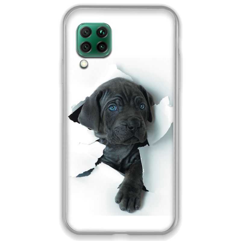 Coque pour Huawei P40 LITE Chien noir
