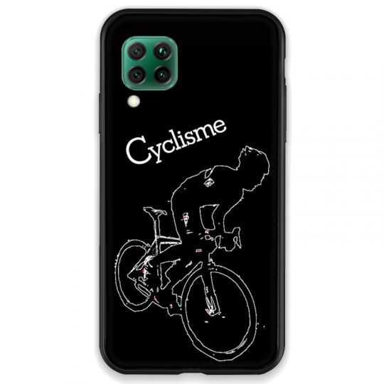 Coque pour Huawei P40 LITE Cyclisme Ombre blanche