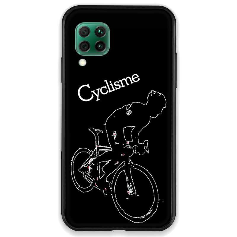 Coque pour Huawei P40 LITE Cyclisme Ombre blanche