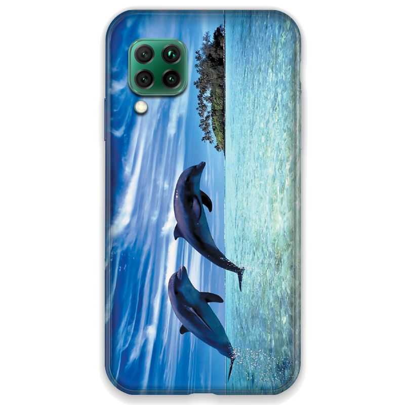 Coque pour Huawei P40 LITE Dauphin ile