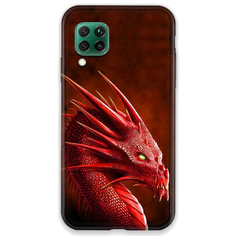 Coque pour Huawei P40 LITE Dragon Rouge