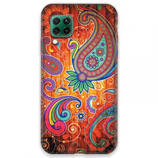 Coque pour Huawei P40 LITE fleur psychedelic