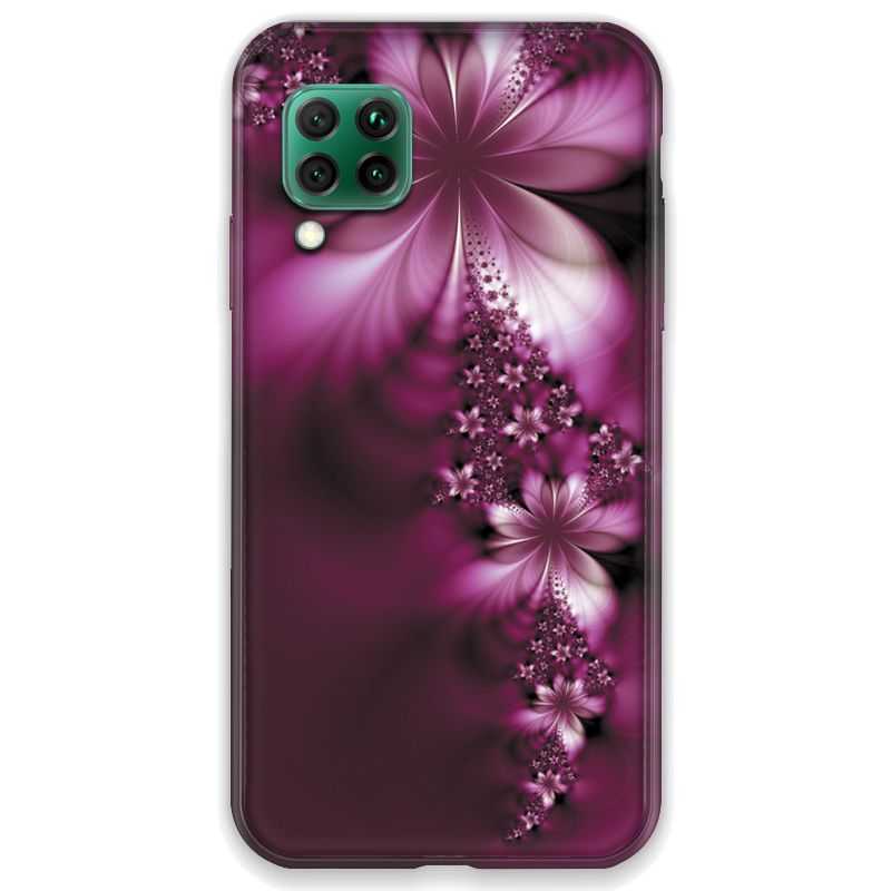 Coque pour Huawei P40 LITE fleur violette montante