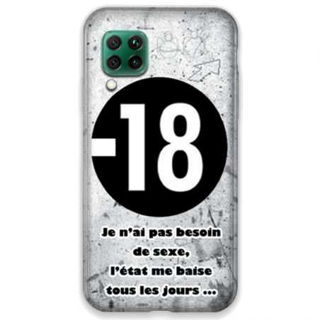 Coque pour Huawei P40 LITE Humour 18 ans