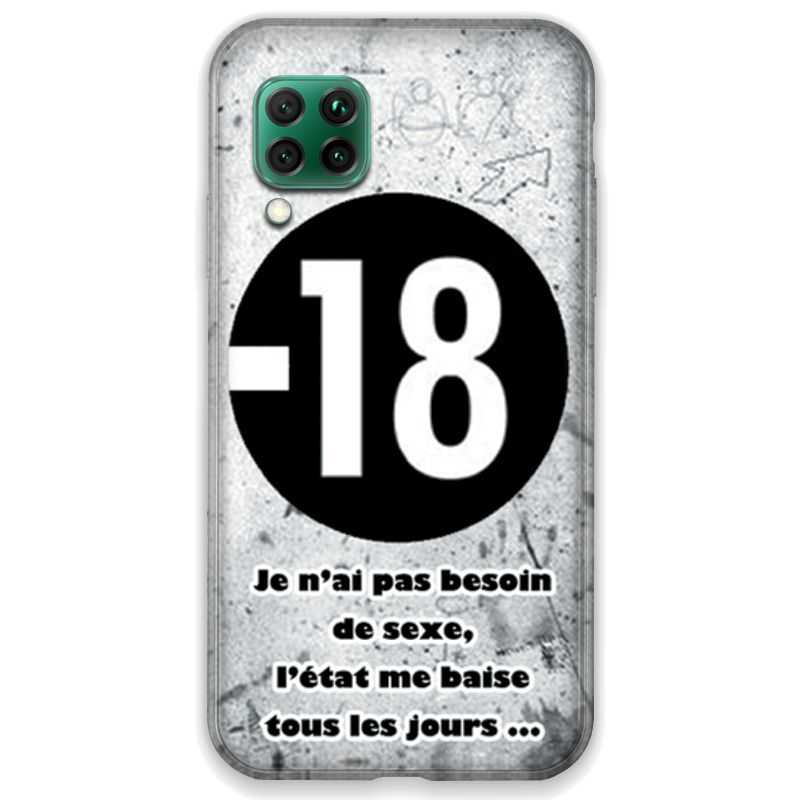 Coque pour Huawei P40 LITE Humour 18 ans