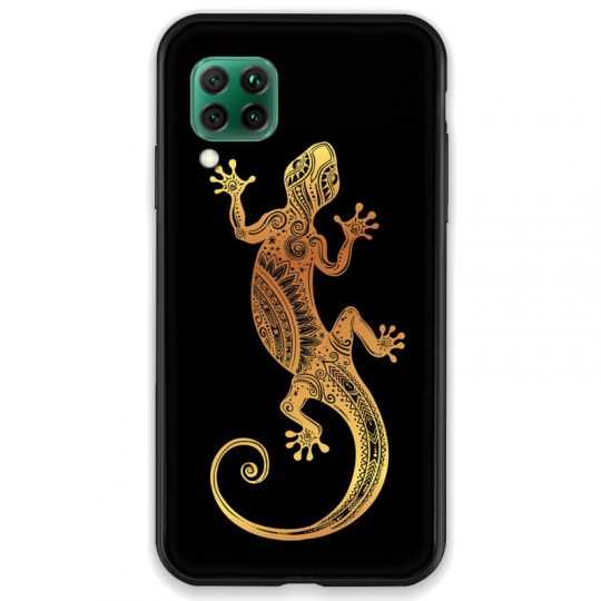 Coque pour Huawei P40 LITE Animaux Maori lezard noir