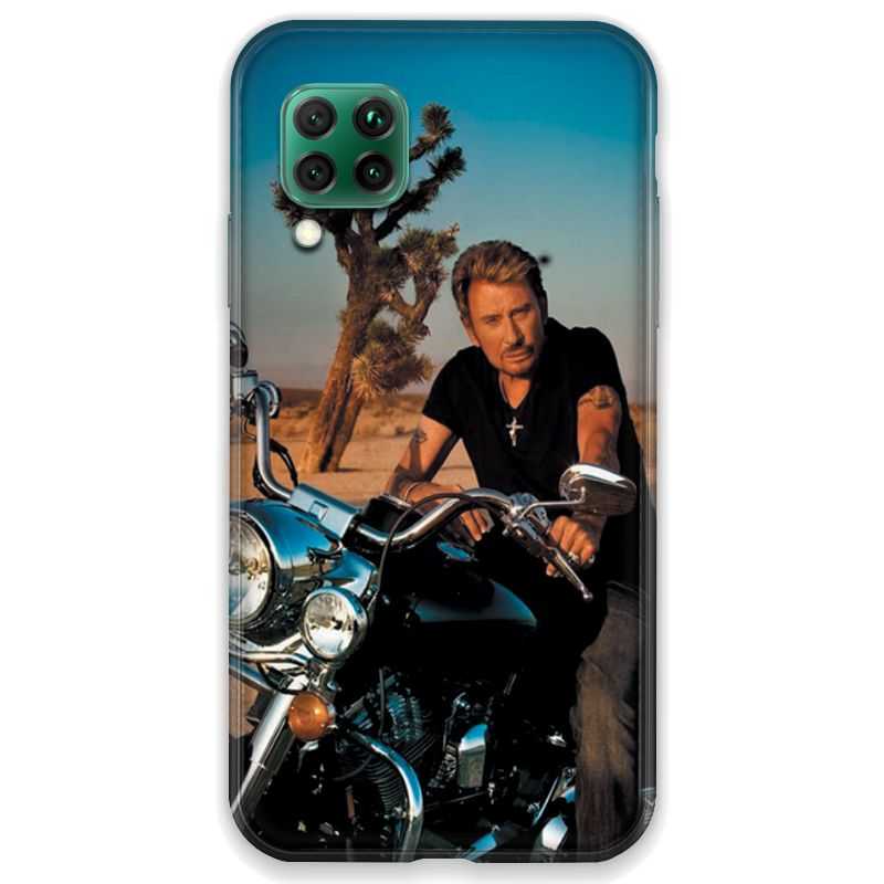 Coque pour Huawei P40 LITE Johnny Hallyday Moto