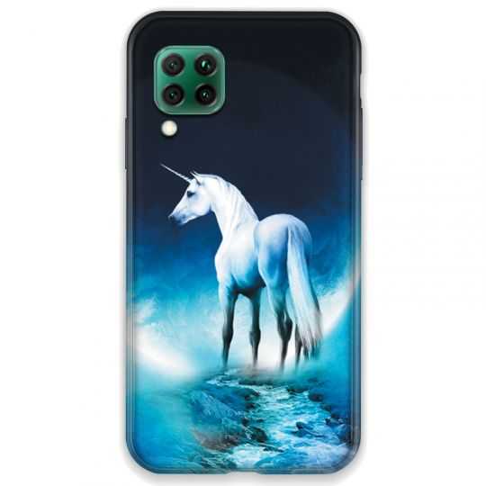 Coque pour Huawei P40 LITE Licorne Lune