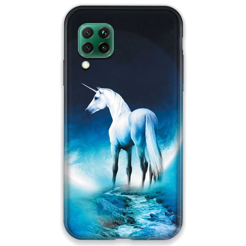 Coque pour Huawei P40 LITE Licorne Lune