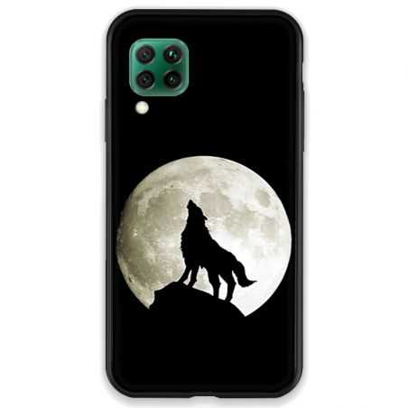 Coque pour Huawei P40 LITE Loup Noir