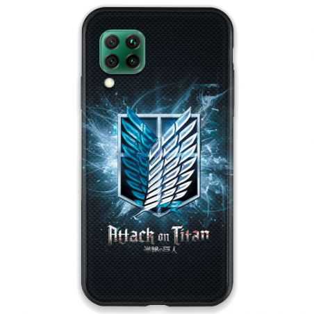 Coque pour Huawei P40 LITE Manga Attaque titans noir