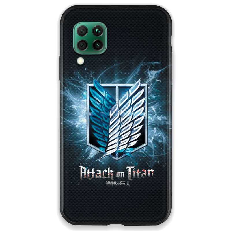 Coque pour Huawei P40 LITE Manga Attaque titans noir