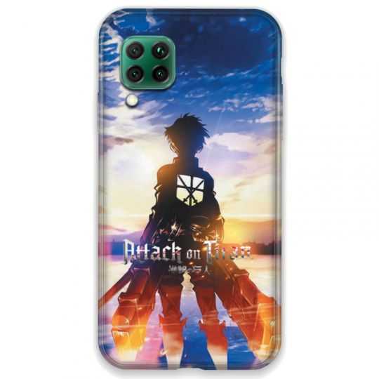 Coque pour Huawei P40 LITE Manga Attaque titans Soleil