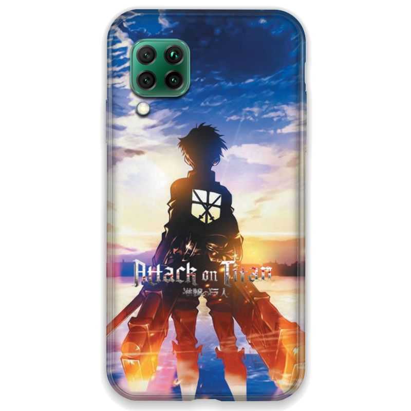 Coque pour Huawei P40 LITE Manga Attaque titans Soleil