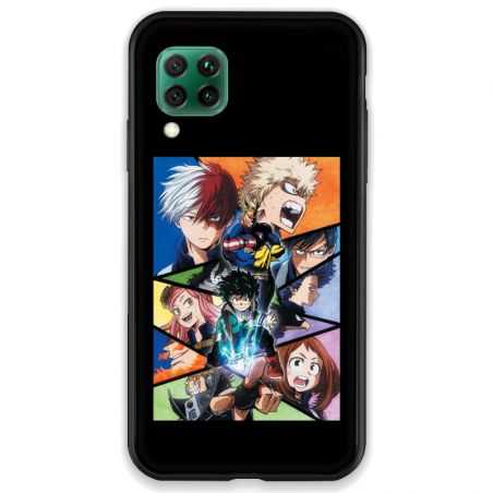 Coque pour Huawei P40 LITE Manga My hero academia noir