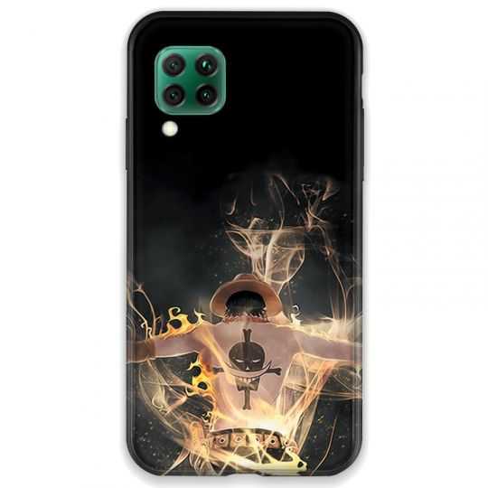 Coque pour Huawei P40 LITE Manga One Piece Ace noir
