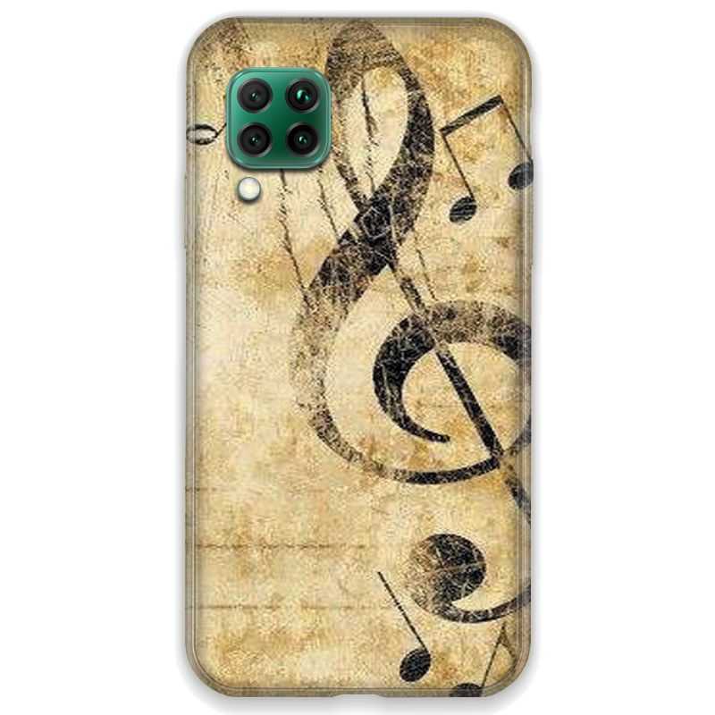 Coque pour Huawei P40 LITE Musique clé sol vintage