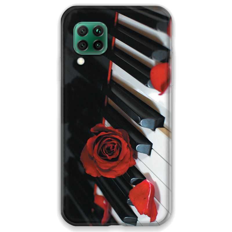 Coque pour Huawei P40 LITE Musique Rose Piano