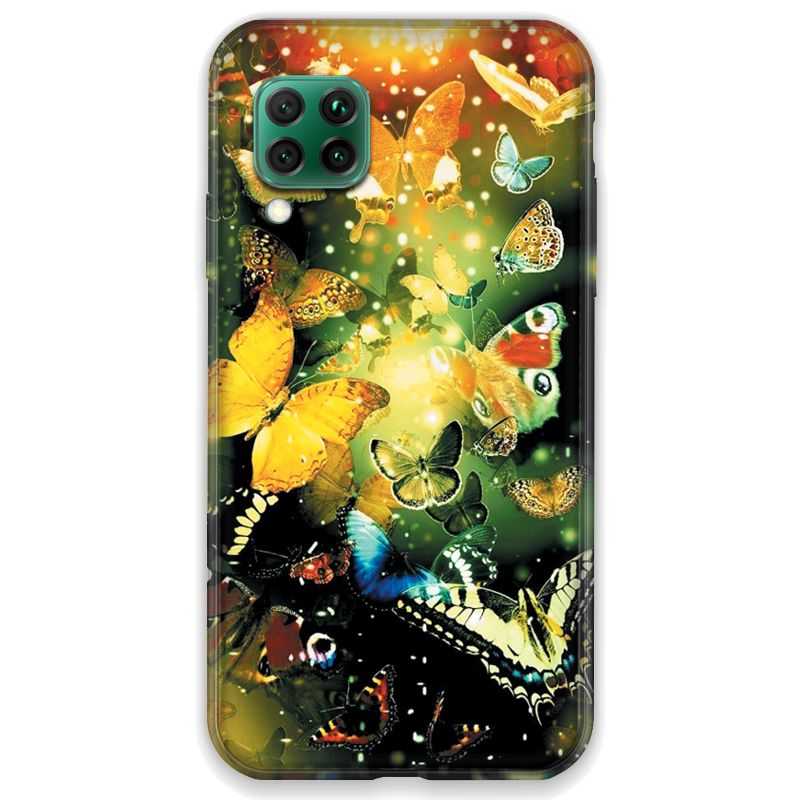 Coque pour Huawei P40 LITE papillons papillon jaune